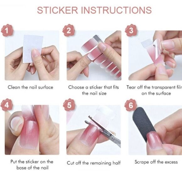 NAIL Art Stickers  Glitter Design - Picture 4 of 4